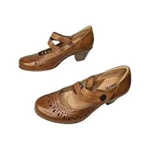 Earth Shoes Earth Dione Alpaca Leather Light Brown Cutout